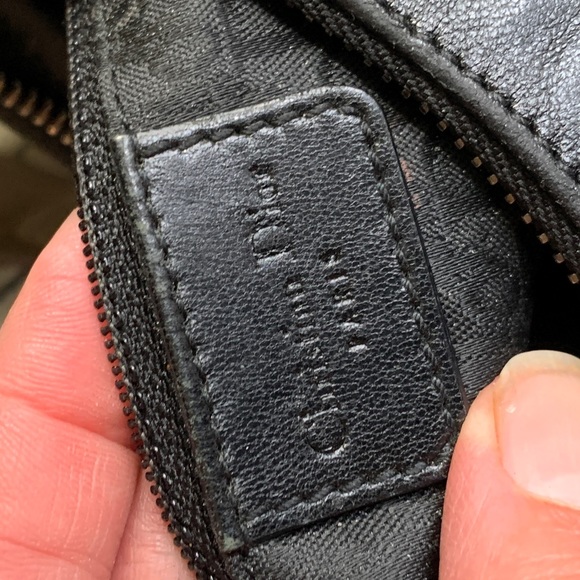 SOLD🔥Authentic DIOR ADMIT IT Lace up sides zip top clasp leather shoulder bag - Picture 9 of 16